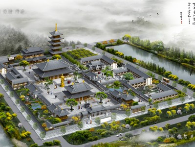 福田寺庙建筑总体规划方案